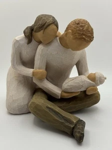 Willow Tree “New Life”Mom Dad Baby Family Figurine 2000. No Box. - Picture 1 of 7