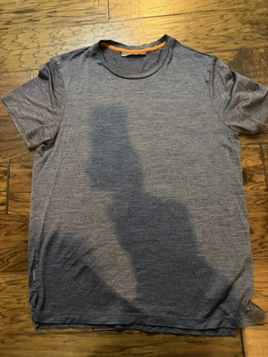 Camisa Icebreaker Para Hombre Gris Medio Merino Cool-Lite Manga Corta Crew Performance Foto 1 de 4