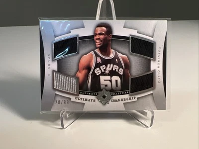 2007-08 Ultimate Collection Ultimate Leadership /99 David Robinson #UL-DR HOF - Image 1 of 2