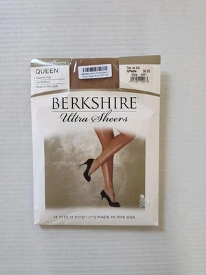 Berkshire Control Top Pantyhose Queen Size Petite Tan Beige - Image 1 of 4