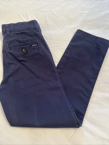 Johnnie-O Navy Blue Boys Khaki Pants Size 8 - Picture 1 of 6