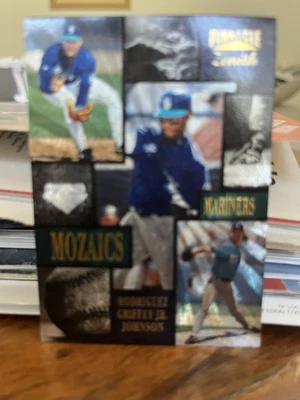 1996 Pinnacle Zenith Mozaics Alex Rodriguez Randy Johnson Ken Griffey Jr #5 HOF — 第 1/2 张图片