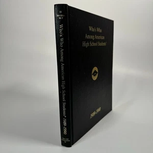 Who’s Who Among American High School Students 1989-1990 Hardcover IN MI - Silber - Bild 1 von 6