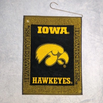 Toalla de golf vintage Iowa Hawkeyes Team bandera tejida tejida hecha en EE. UU. carro bandera Foto 1 de 4