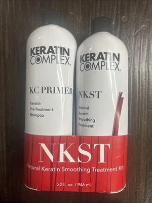 Juego de tratamiento suavizante natural complejo de queratina (NKST) sellado 32 fl oz 2x16 Foto 1 de 4