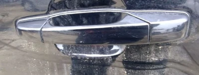 07 08 09 10 2011 12 13 14 GMC Sierra 2500 Rear Driver LH Door Handle 41U Black - Image 1 of 4