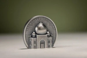 Cook Island 2025 10$ TAJ MAHAL Monumentos Históricos 2 Oz Moneda Plata - Imagen 1 de 3