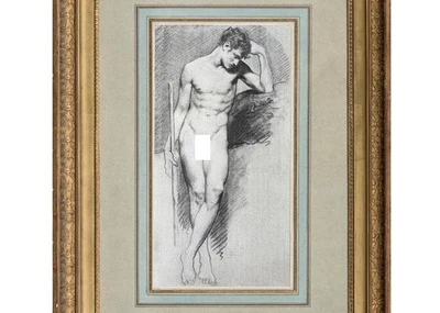 Pierre Paul Prudhon Dibujo Hombre Desnudo Prud'hon Napoleón Romántico Académico Francés Foto 1 de 4