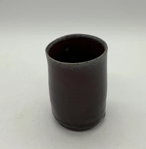 Bicchiere in ceramica fatto a mano contenitore vaso bicchiere vino portamatite - Foto 1 di 5