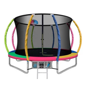 Everfit 10FT Trampoline for Kids w/ Ladder Enclosure Safety Net Rebounder Colors - Picture 1 of 6