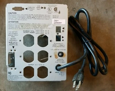 APC BP1000 Back Panel w/ Power Cord & Outlets - Image 1 of 2