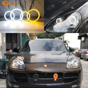 For Porsche Cayenne 955 9PA 2003 2004 2005 2006 Led Angel Eyes Kit Halo Rings - Picture 1 of 18