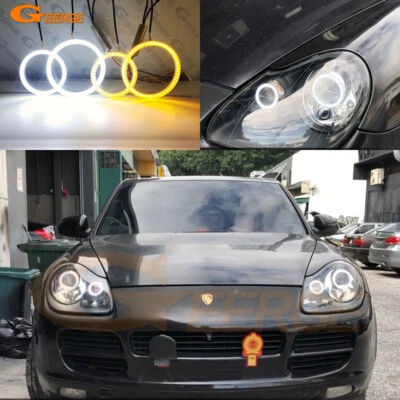For Porsche Cayenne 955 9PA 2003 2004 2005 2006 Led Angel Eyes Kit Halo Rings - Image 1 of 4