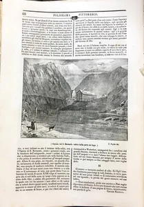 POLIORAMA PITTORESCO 1841 NAPOLEONE PASSO SAN BERNARDO MONACO DI BAVIERA - Imagen 1 de 1
