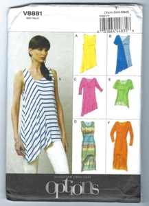 Vogue Options 8881 Misses Pullover Top Pattern Sz Xsm- Sml - Med - Picture 1 of 2