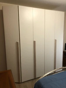 Armadio L224,6 cm bianco opaco/olmo naturale - Foto 1 di 9