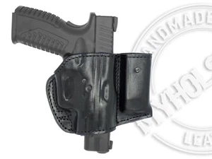 Holster w/ Mag Pouch Leather Holster Fits AMT AutoMag II - Picture 1 of 3