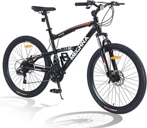 ZUKKA 26 inch Mountain Bike 21-Speed Dual Suspension Aluminum Alloy Frame - Picture 1 of 39