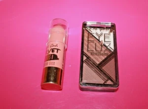 L.A.GIRL EYE SHADOW LUX GES469 & VELVET BLUSH CONTOUR STICK GCS584 LOT OF 2 - Picture 1 of 2