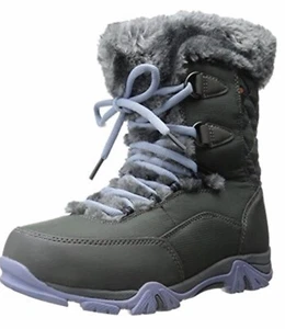 New Hi-Tec Youth Girls St. Moritz Lite 200 Gray Waterproof Snow Boots Size US J7 - Picture 1 of 4