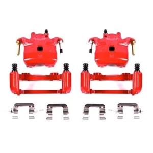 Power Stop Front Red Calipers w/Brackets Pair Fits 03-05 Infiniti G35 - Picture 1 of 10