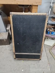 Antique Wardrobe Trunk Steamer Leather Handle - Picture 1 of 6