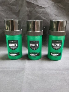 3 Pack Brut Signature Scent Round Deodorant Stick, 2.7 Oz. (Original Formula) - Picture 1 of 2