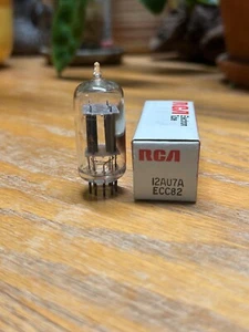 Tubo de preamplificador RCA 12AU7A/ECC82 Nos - Imagen 1 de 2