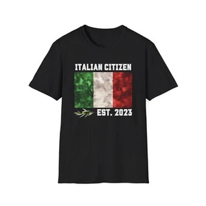 Italian American Shirt Italian Citizen Est 2023 Italy America Dual Citizenship - Picture 1 of 16