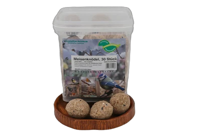 Anhaltiner Meisenknödel 30St. ohne Netz mit Insekten Rindertalg Wildvögel Fett - Bild 1 von 3