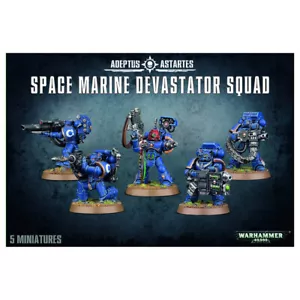 Games Workshop Warhammer 40K Space Marines Devastator Squad 5 Miniatur Set - Bild 1 von 5