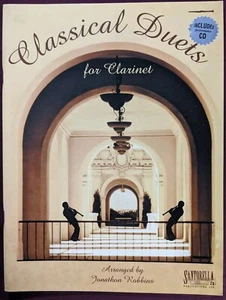 Classical Duets for Clarinet Arranged Jonathon Robbins Includes Performance CD - Picture 1 of 5