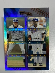 1996 Pinnacle Aficionado Rivals Tony Gwynn & Jeff Bagwell #18 HOF FREE SHIPPING - Picture 1 of 2