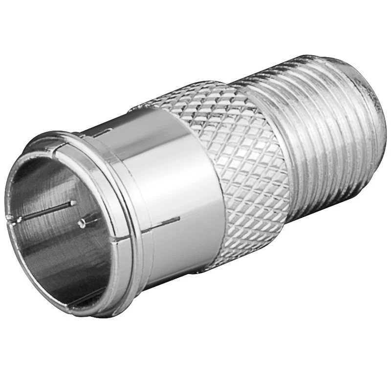 SAT LNB Satellit Satelliten Adapter 1x Quick F-Stecker auf 1x F Buchse Kupplung - Bild 1 von 1