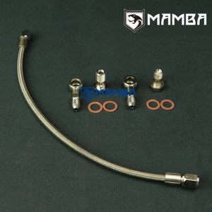 MAMBA Turbo Oil Feed Line For Nissan S14 200SX SR20DET w/ Factory T25 Turbo - Picture 1 of 2