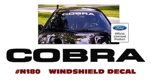N180 MUSTANG - COBRA WINDSHIELD DECAL - LETTERS - STICKER - LOGO - Bild 1 von 2