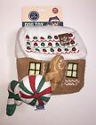 LIFE IS GOOD CHRISTMAS GINGERBREAD HOUSE Plush DOG TOY Squeaker + 3 Smaller NWT