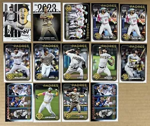 2024 Topps Series 1 San Diego Padres Baseball lotto 14 carte 1 RC quasi nuovo o migliore - Foto 1 di 2
