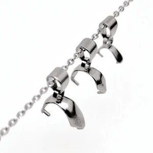 20-100PCS Pendant Pinch Bails Stainless Steel Connectors Clasp Jewelry Findings - Picture 1 of 4