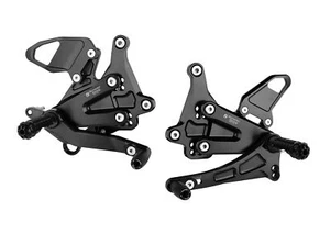 Bonamici Black Aluminium Rearsets to fit KTM 1290 Super Duke R 2020-2024 - Picture 1 of 4