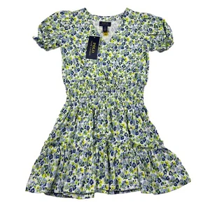 Polo Ralph Lauren Girls' Size 7 Floral Faux-Wrap Cotton Jersey Dress Soft Tiered - Picture 1 of 11