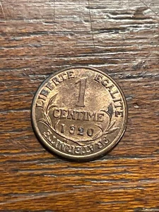 France Coin 1 Centime Dupuis 1920 (10-21/3) - Picture 1 of 2