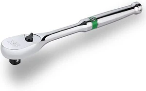 SK 3/8" Drive Ratchet Handle, Pear Head, 90-Tooth 3/8" Drive, Chrome - Picture 1 of 8