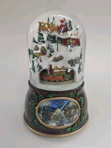 LED Santa Sleigh Train Village Musical - Picture 1 of 4