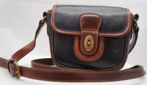 Coach Purse Crossbody Sheridan Durham Mini Leather Vintage Black Turn lock USA - Bild 1 von 11