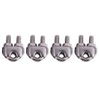 4pcs stainless steel cable clip  clamp for ropes 0.3cm 3mm wire Y5F69690