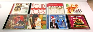 Lot 8 Rhythm & Blues Classics Christmas CDs Nat King Cole Four Tops Drifters - Picture 1 of 13