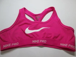 Nike Youth Girls Size M Sport Top Pink Racerback Pullover Dri-Fit Logo Active - Picture 1 of 6