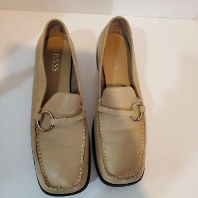 Mocasines Bass Ellen unisex de cuero tostado talla 10 M. ENVÍO GRATUITO Foto 1 de 4