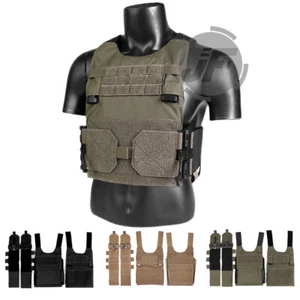 Low Vis LV-119 Slick Plate Carrier Tactical Quick Release Vest w/ Mag Cummerbund - Picture 1 of 11